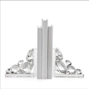 Crystal bookends “diamond”